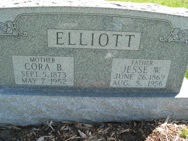 Cora B. and Jesse W. Elliott